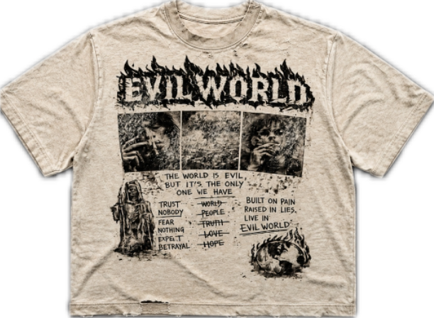 Evil world “Trust None” tee