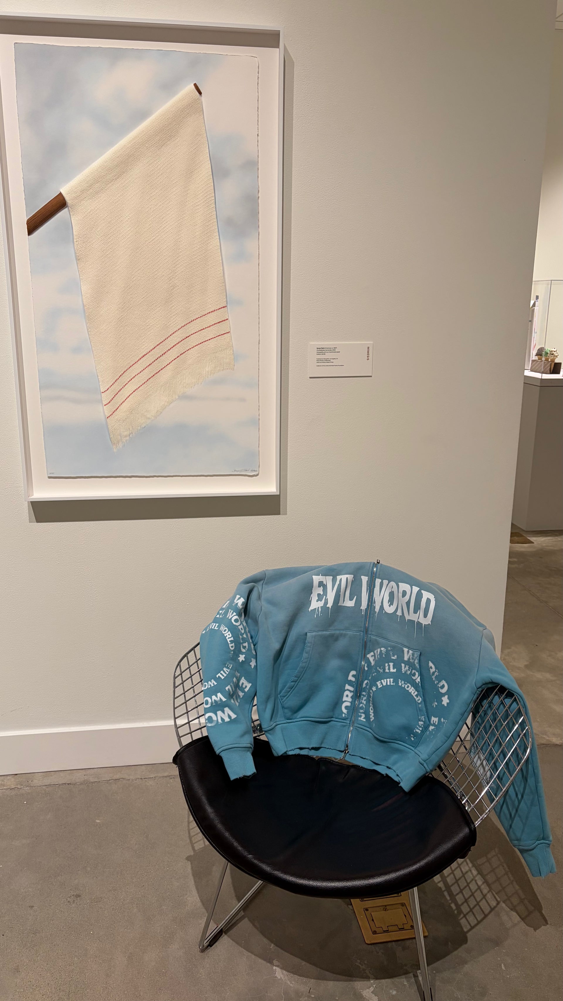 Sky Blue Evil World zip up